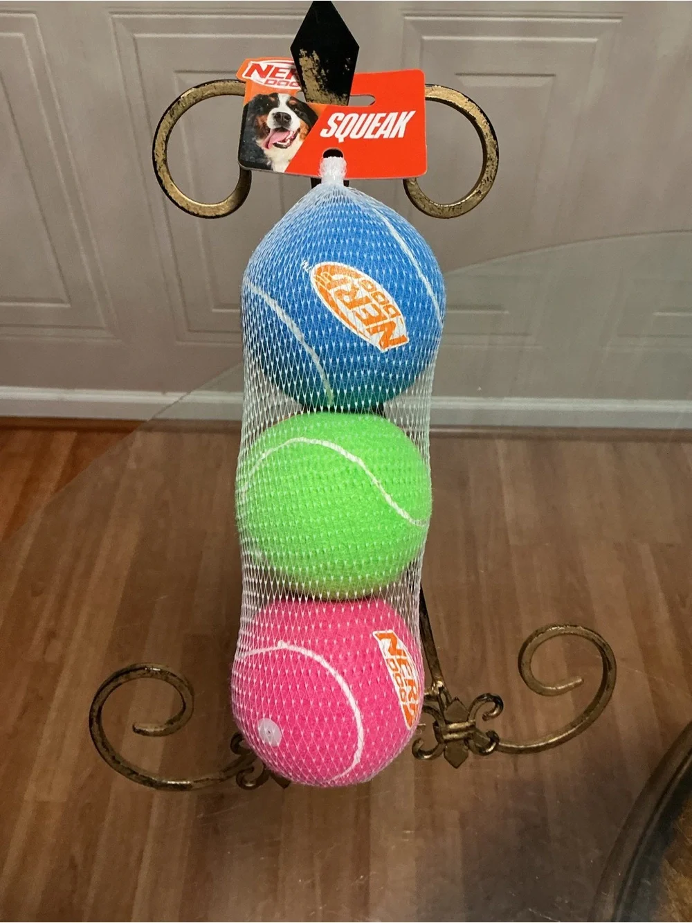 Nerf Dog Tennis Ball Dog Toy with Interactive Super Bounce, Lightweight, 3”